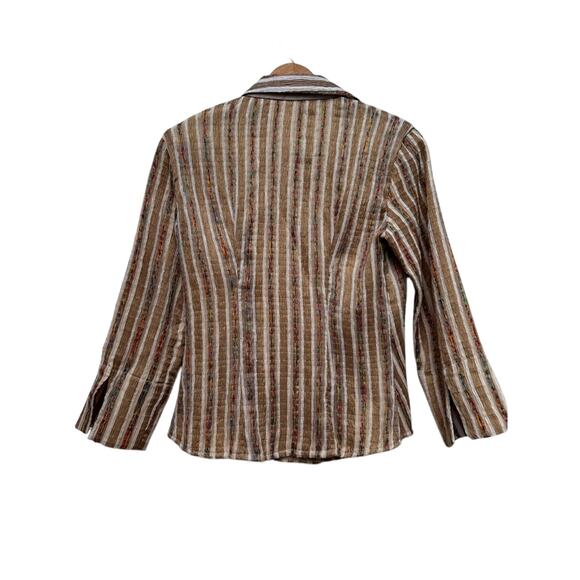 Caryna Nina Haute Couture Multicolor Striped Blazer - Size S - Picture 3 of 9